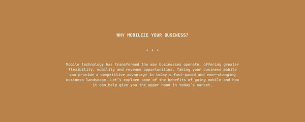 The importance of mobilizing your business 