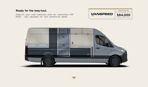 Interstate camper van layout