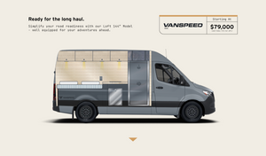 Loft camper van layout