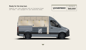 California Coast camper van layout